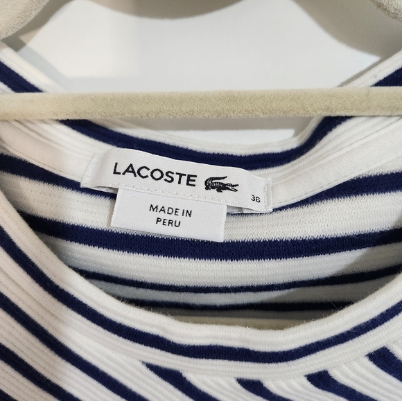 Navy and White Lacoste Dress, Size Medium - Picture 3 of 8